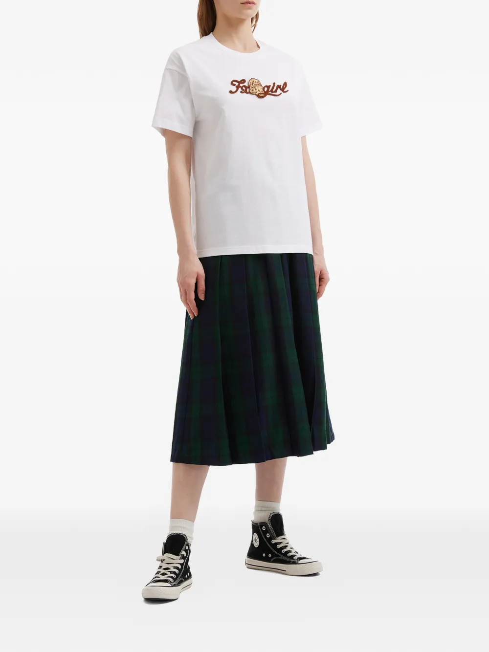  Fingercroxx Embroidered T-shirt - White 