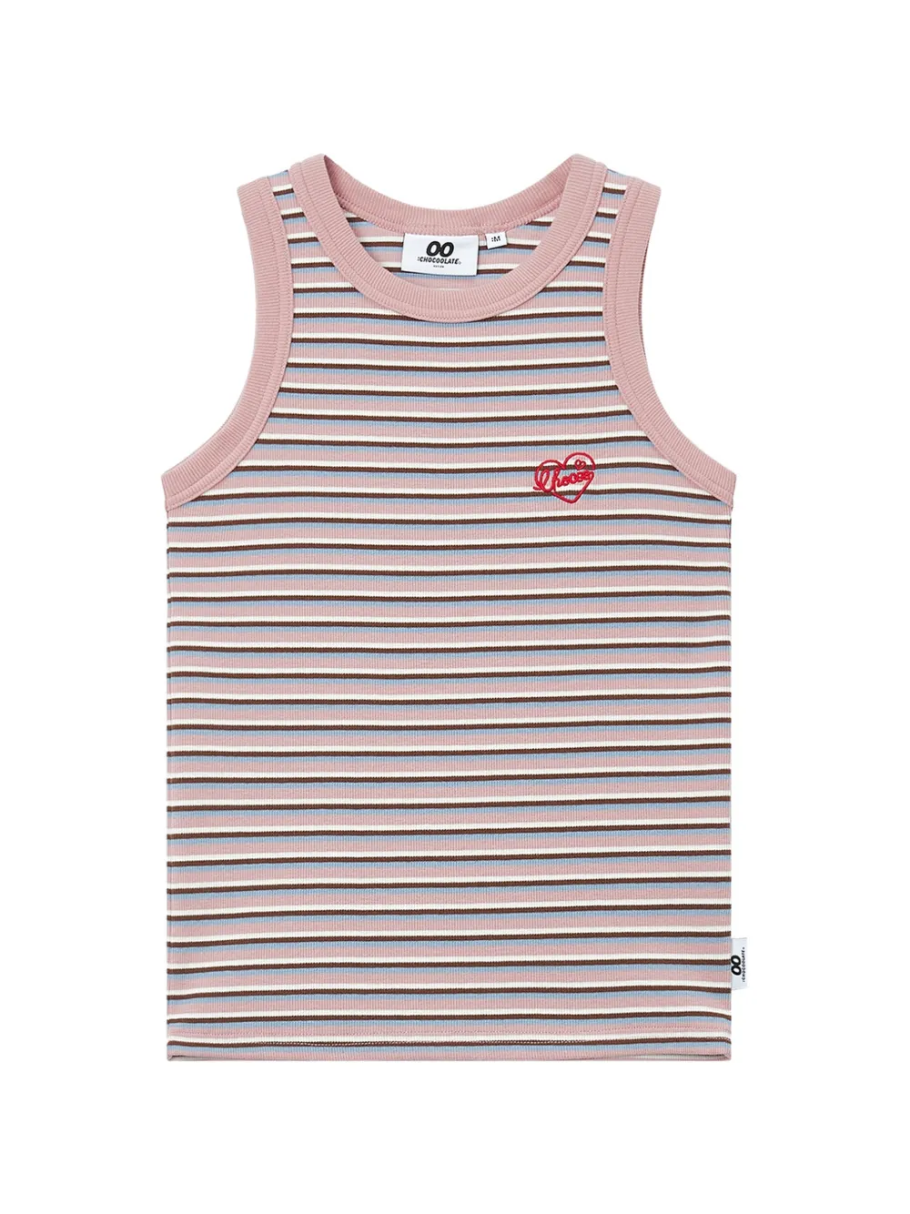 CHOCOOLATE Top a righe - Rosa