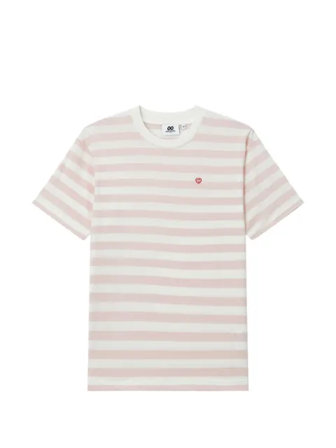 CHOCOOLATE striped embroidered T-shirt