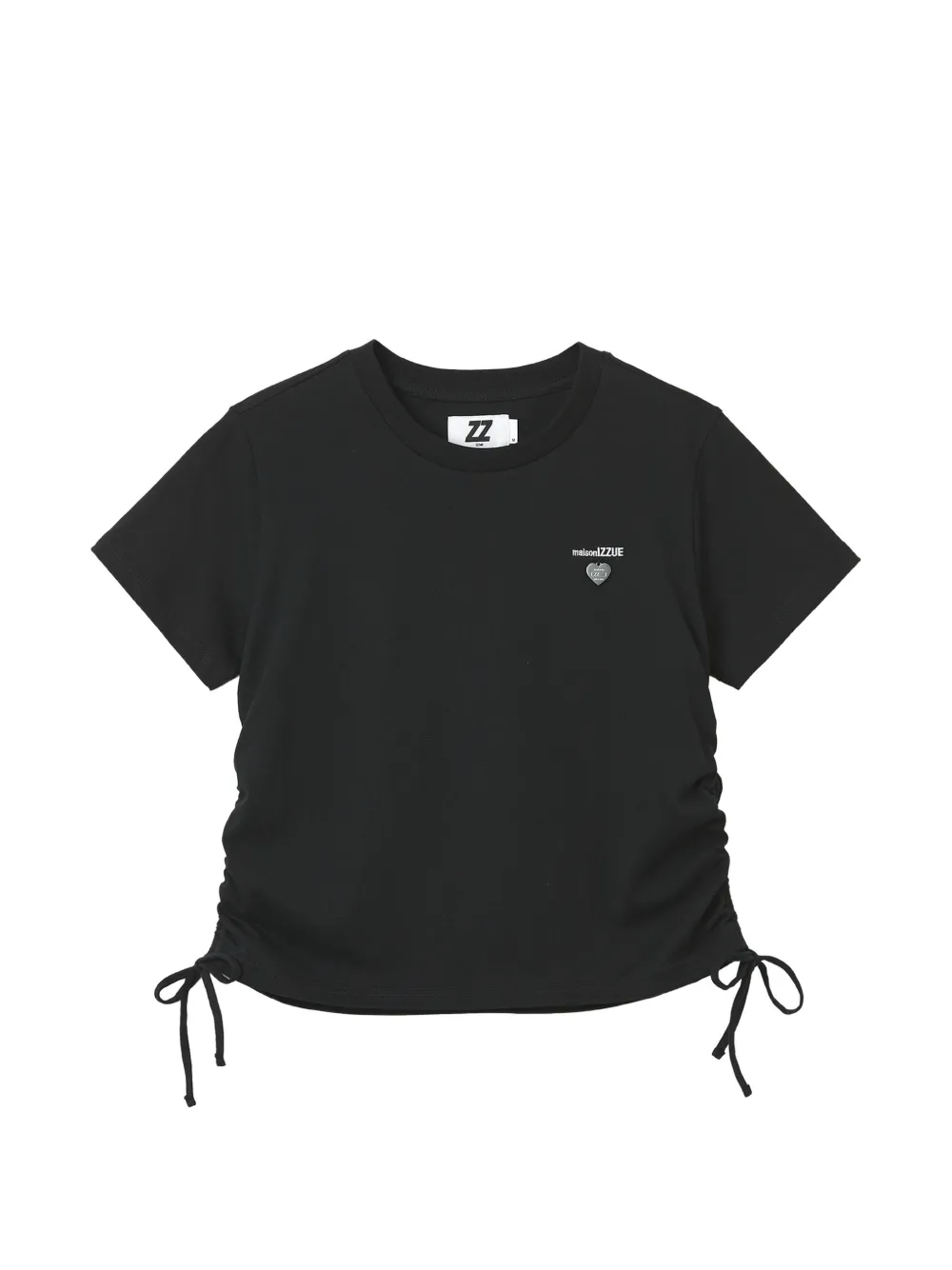 izzue T-shirt con coulisse - Nero