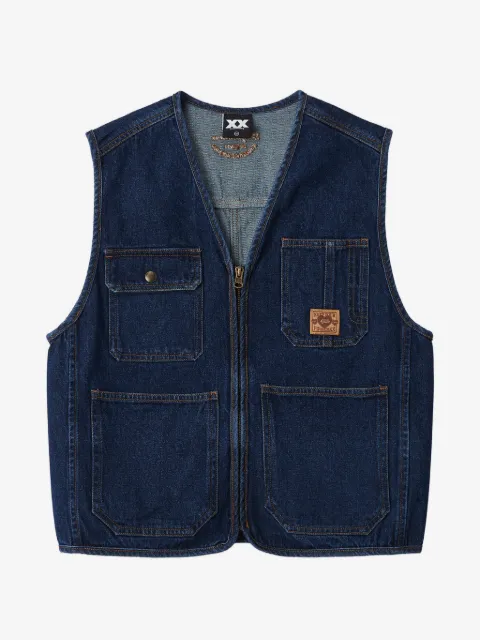FINGERCROXX pockets zip cotton vest