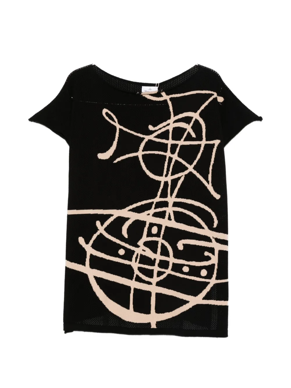 Vivienne Westwood Graffiti Orb sleeveless top - Schwarz