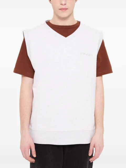 FREEDOM OF SPACE chaleco con logo y cuello en V