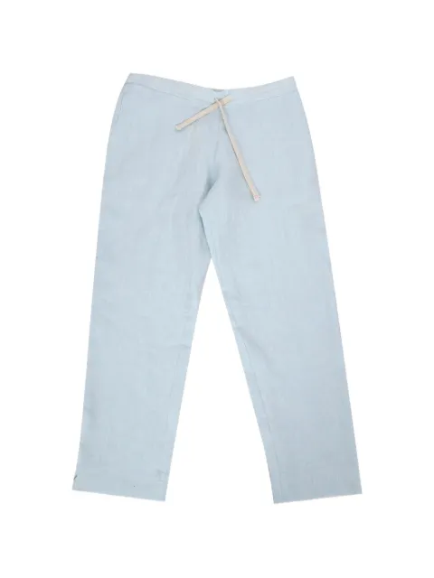 Marané drawstring-fastening linen trousers