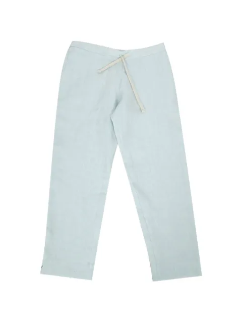 Marané drawstring-fastening linen trousers