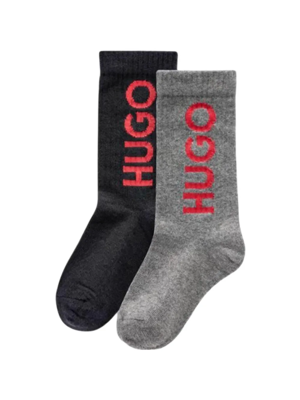 HUGO KIDS 2-pack logo socks - Grigio