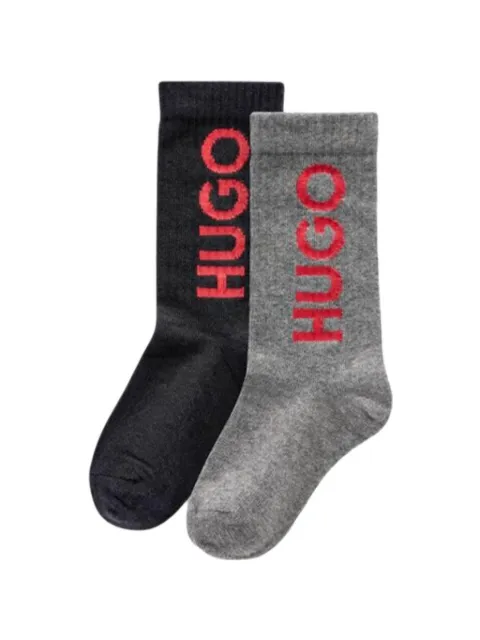 HUGO KIDS 2-pack logo socks 