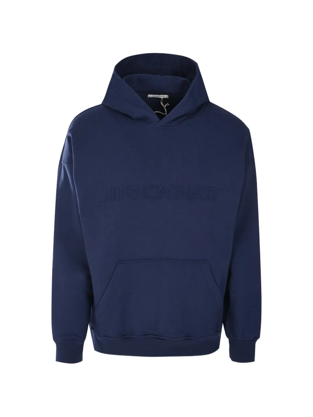 HINNOMINATE embossed fleece hoodie - Blu