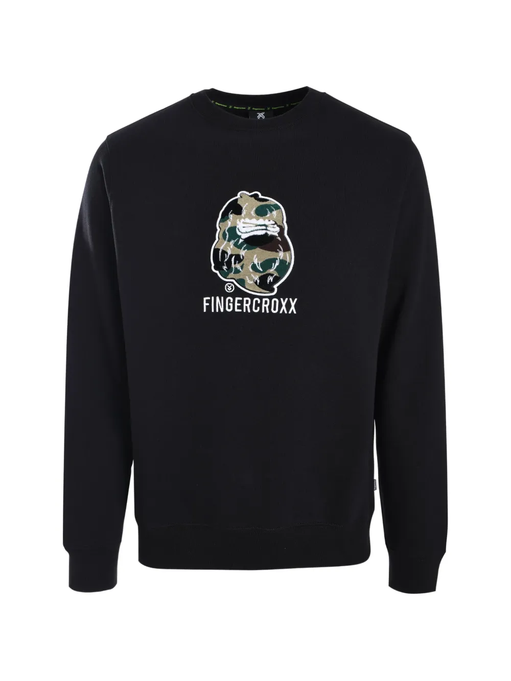 FINGERCROXX logo-detail sweatshirt - Nero
