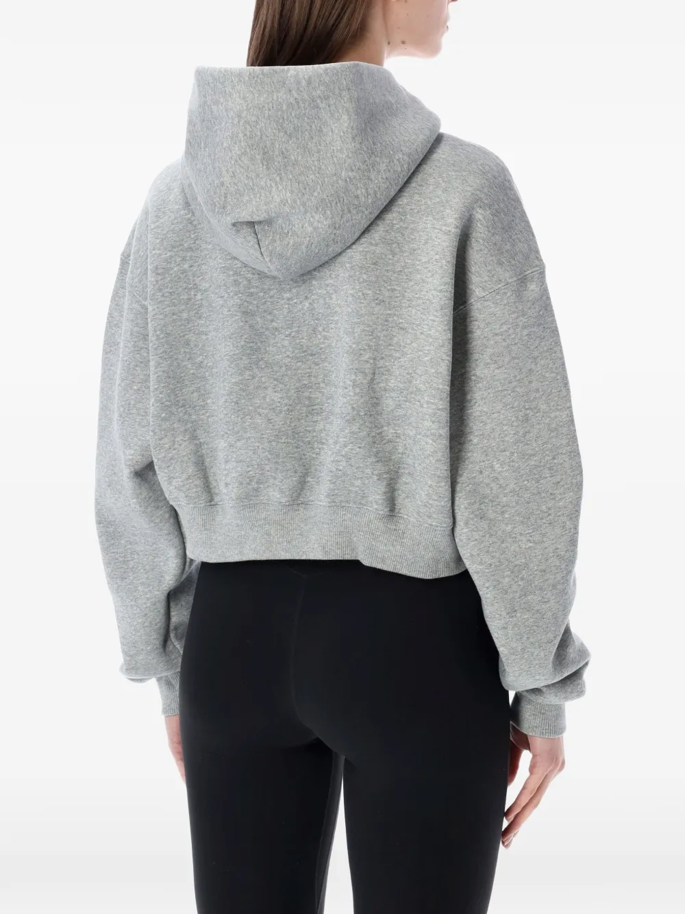 Nike Cropped hoodie met knopen Grijs