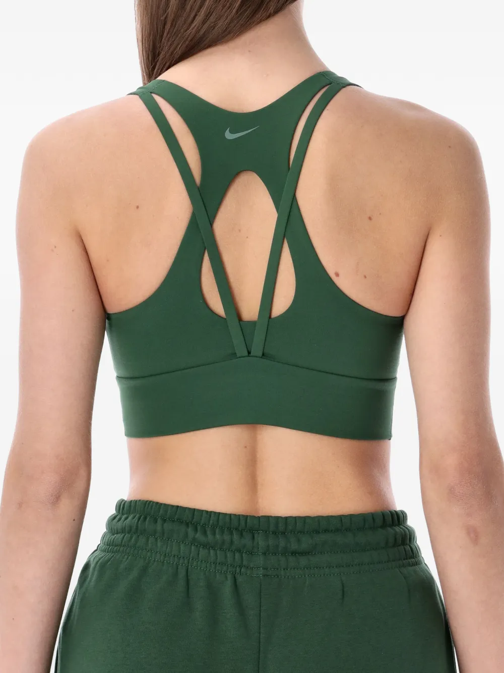 Nike Zenvy uitgesneden sport-bh's Groen