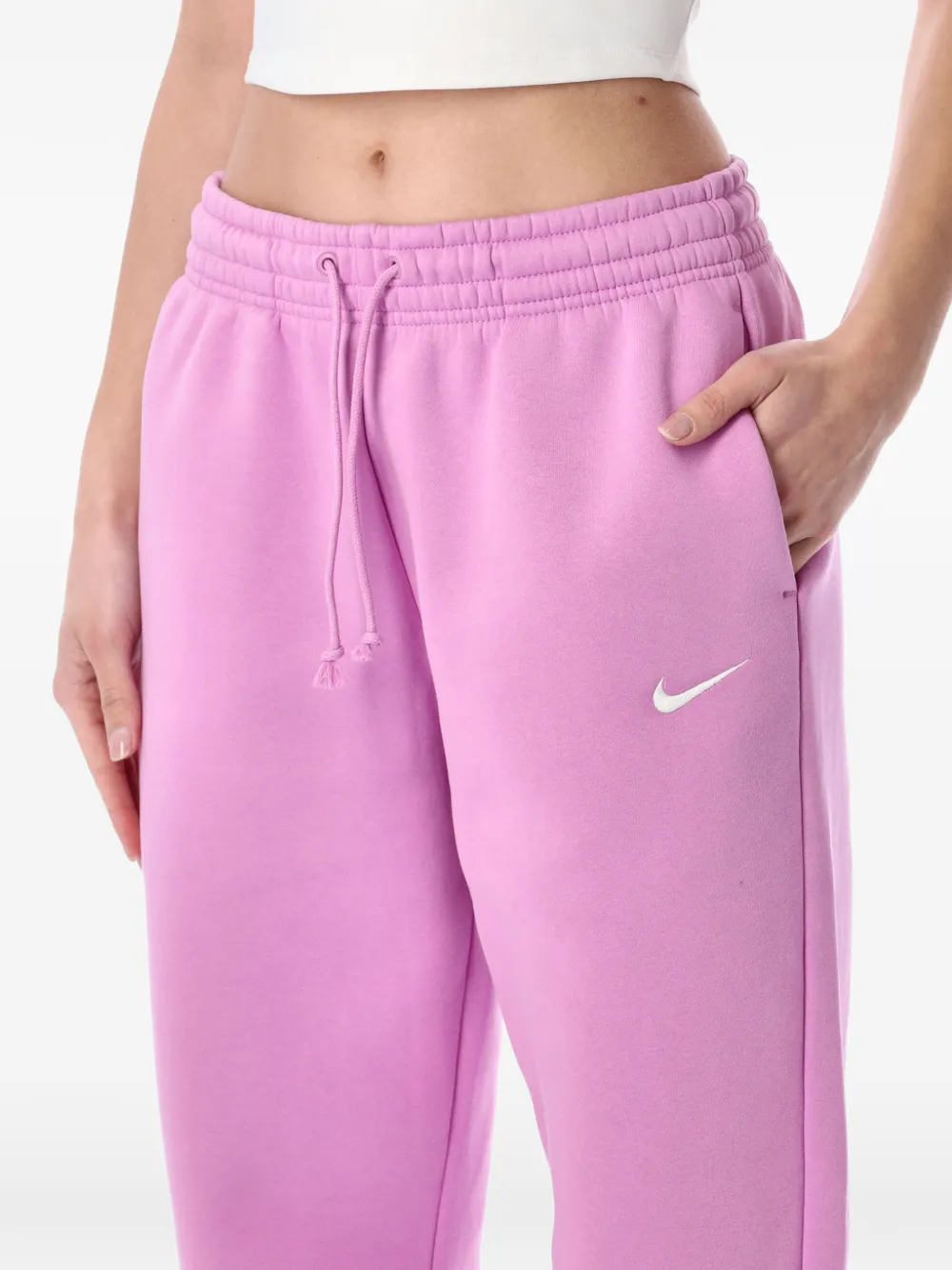 Nike Trainingsbroek met logo-detail Roze