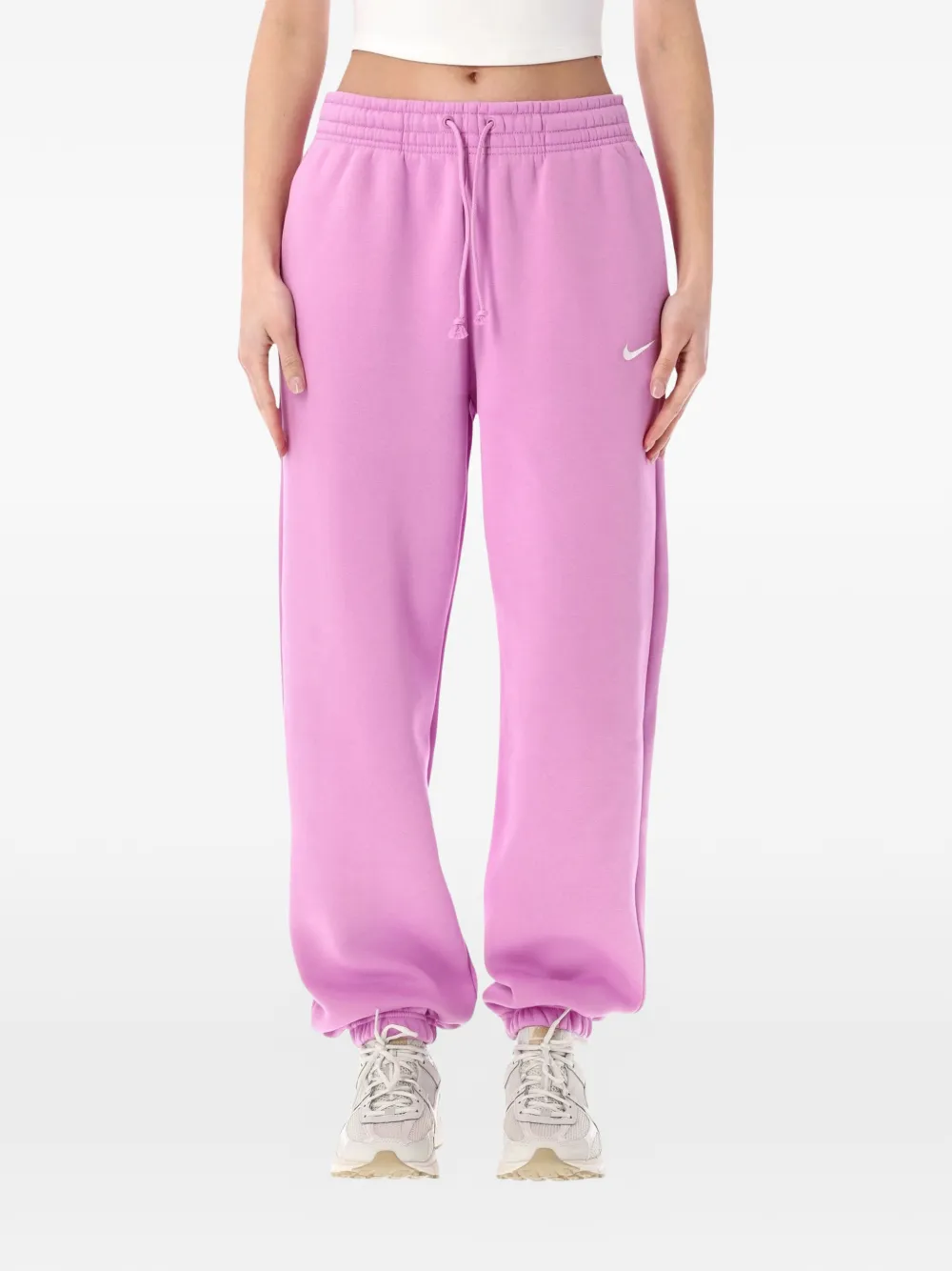Nike logo-detail track pants - Rosa