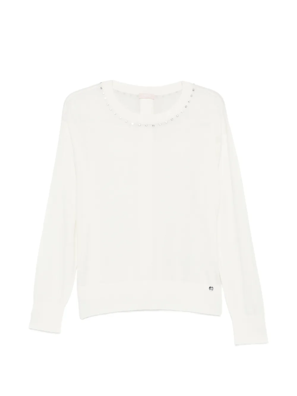 LIU JO embellished sweater - Bianco