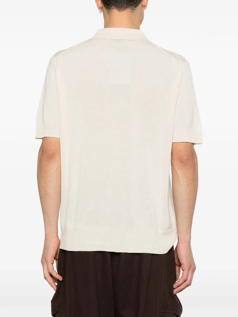 Vivienne Westwood Polotrui met knoopsluiting en geborduurd logo Beige
