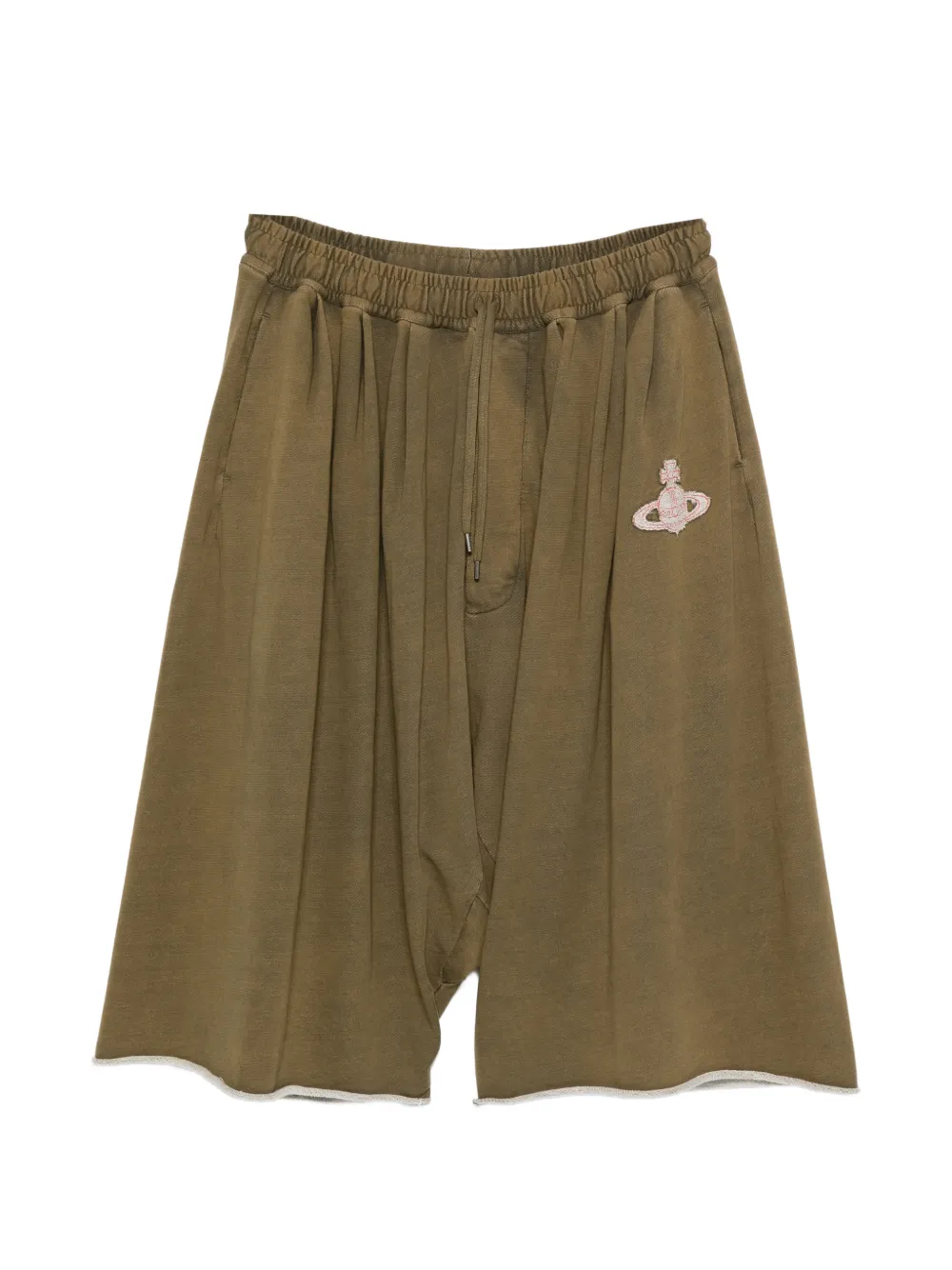 Vivienne Westwood logo-patch track shorts - Verde