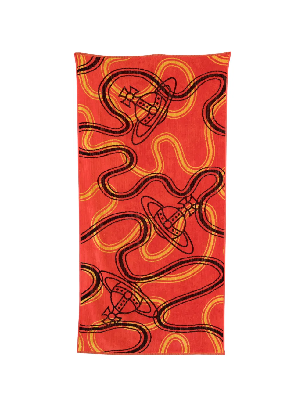 Vivienne Westwood patterned towel - Rosso