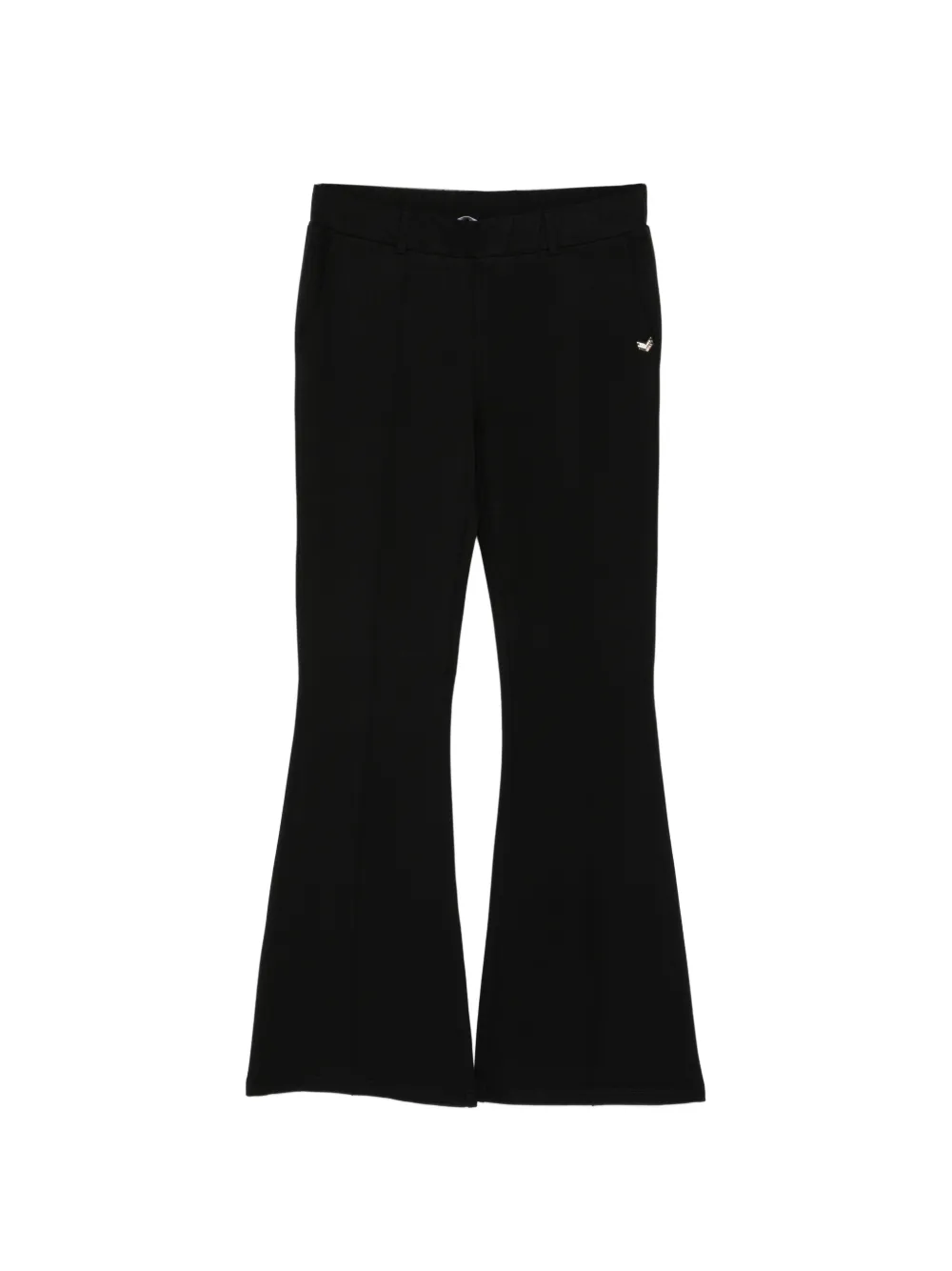 LIU JO Milanese appliqué flared trousers - Nero