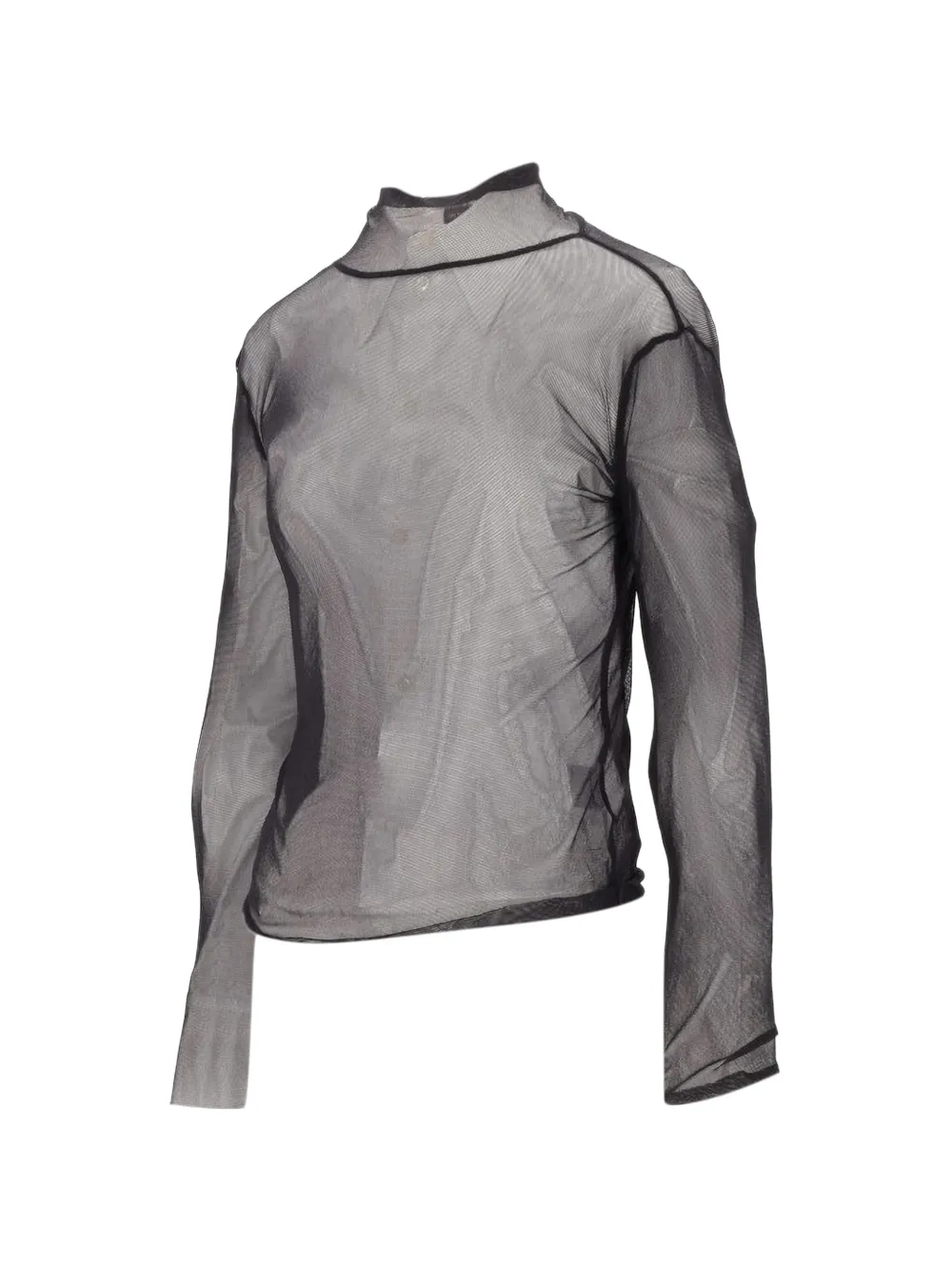  Antipast High-neck Long-sleeved Top - Black 