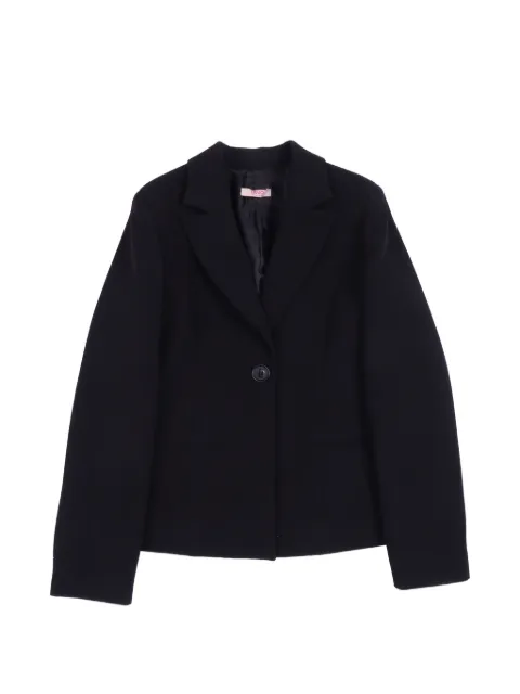 Liu Jo Kids logo-plaque single-breasted jacket