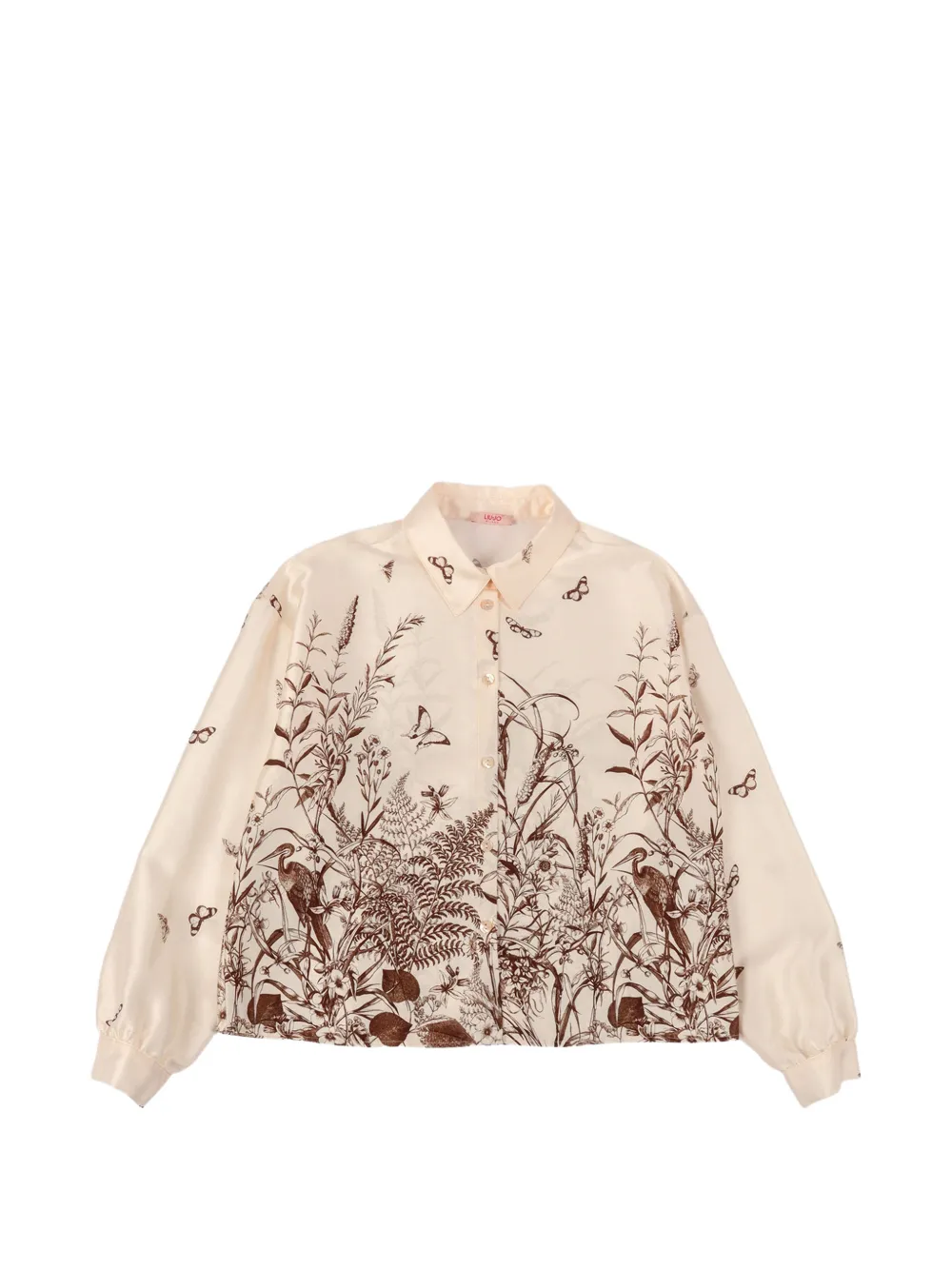 Liu Jo Kids butterfly-detail blouse - Toni neutri