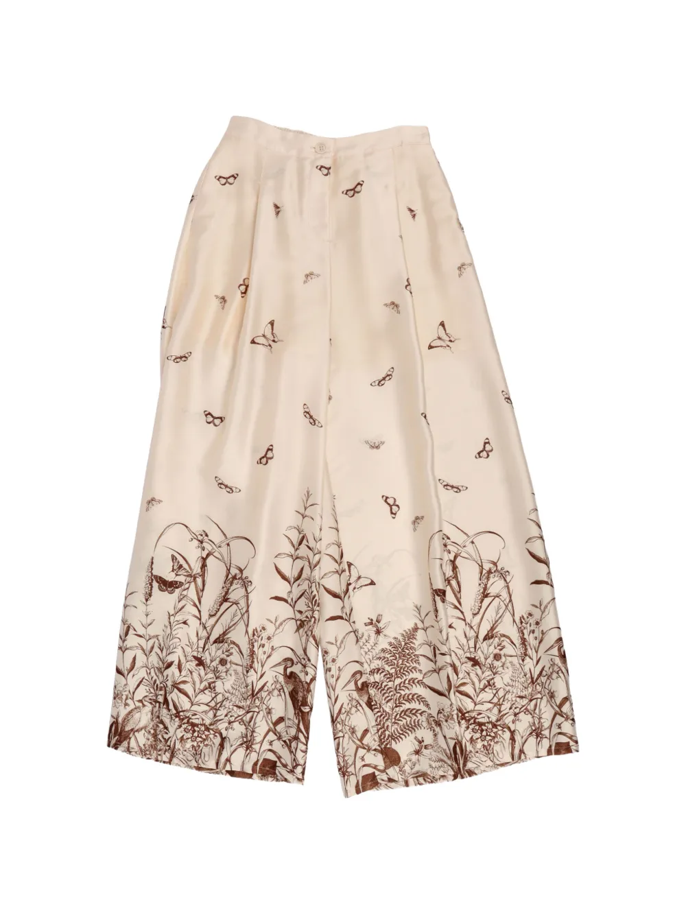 Liu Jo Kids butterfly floral trousers - Toni neutri