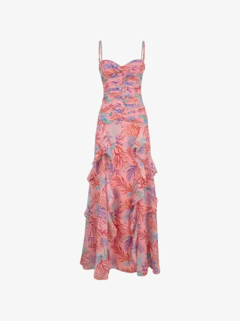 PatBO vestido de fiesta con volantes