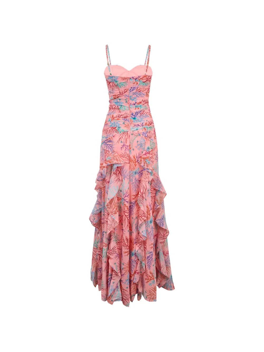Ruffled Seaweed Gown Dress