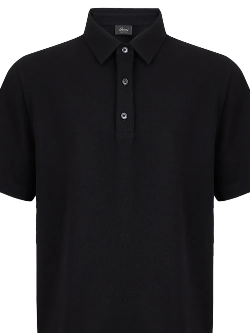 Brioni Piqué poloshirt Zwart