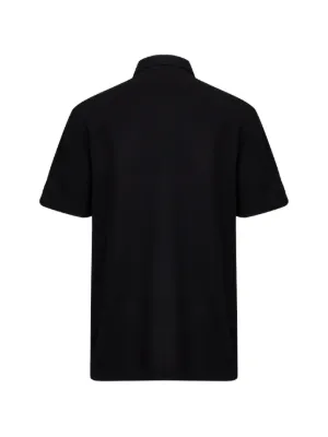 Brioni ブリオーニ　ブラック ポロシャツ 早い者勝ちBrioniブリオーニ 黒ブラック半袖ポロシャツ L白デニム相性