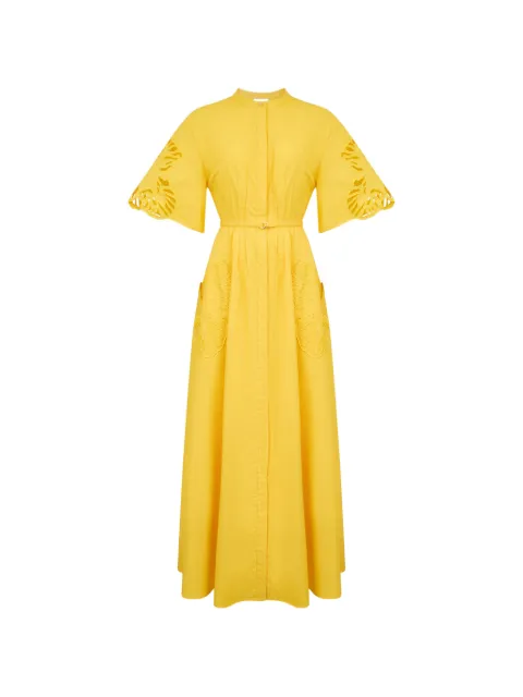 Acler Balwest cutout embroidered maxi dress