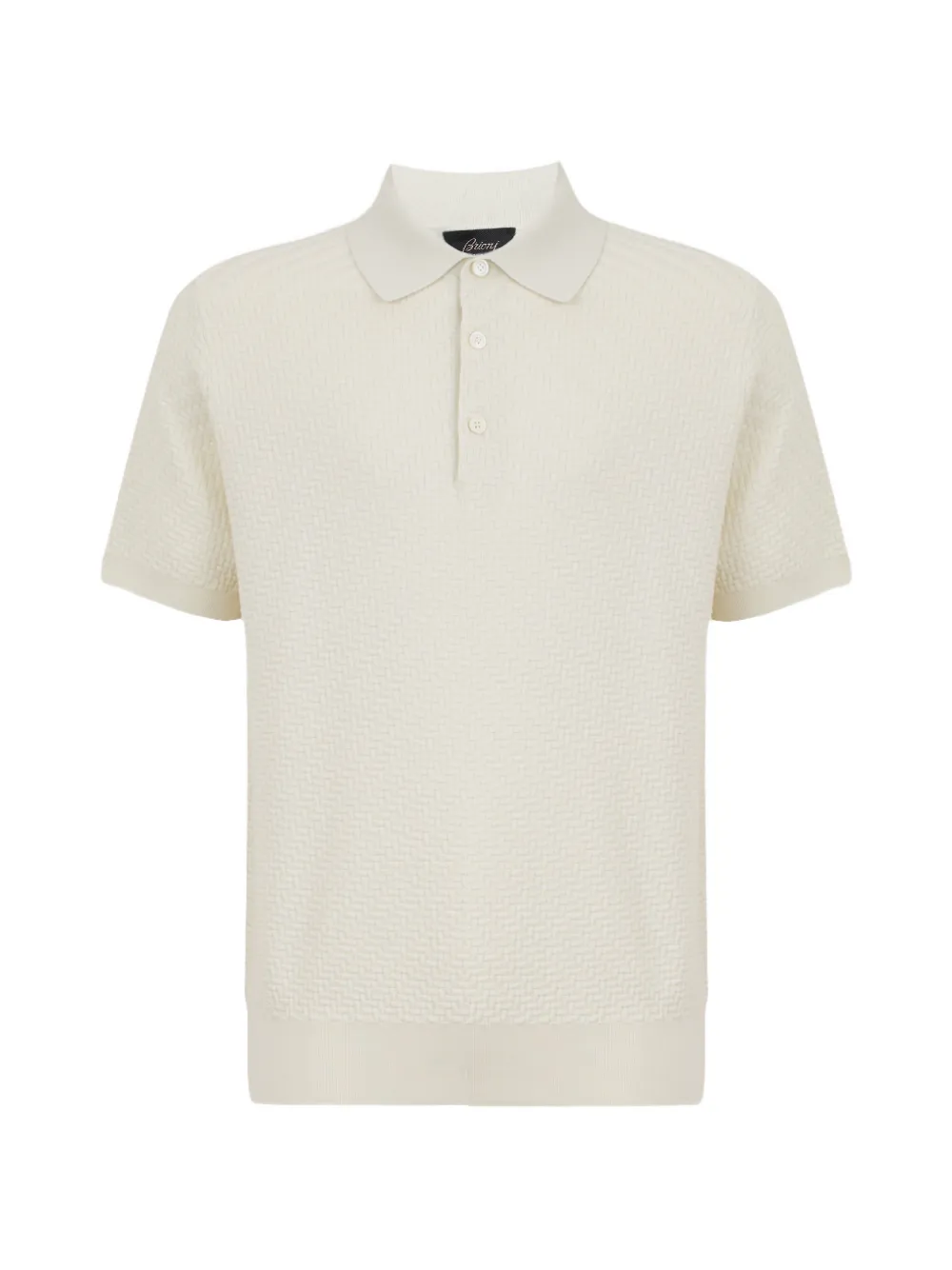 Brioni Essential textured polo shirt - Toni neutri