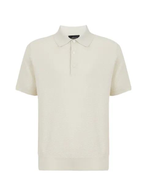 Brioni Essential textured polo shirt