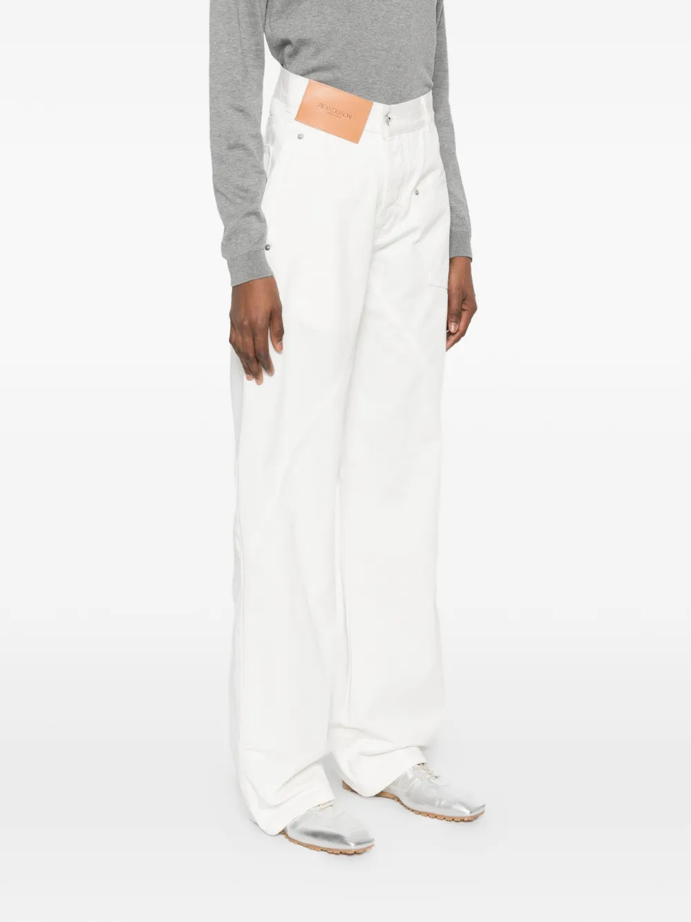 JW Anderson Jeans met zak Wit
