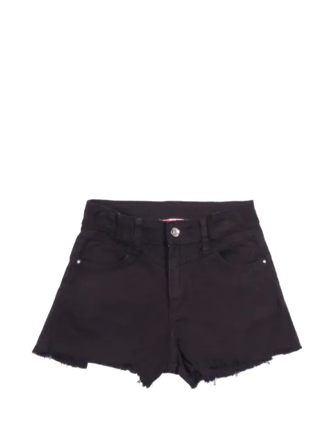 Liu Jo Kids frayed-hem denim shorts