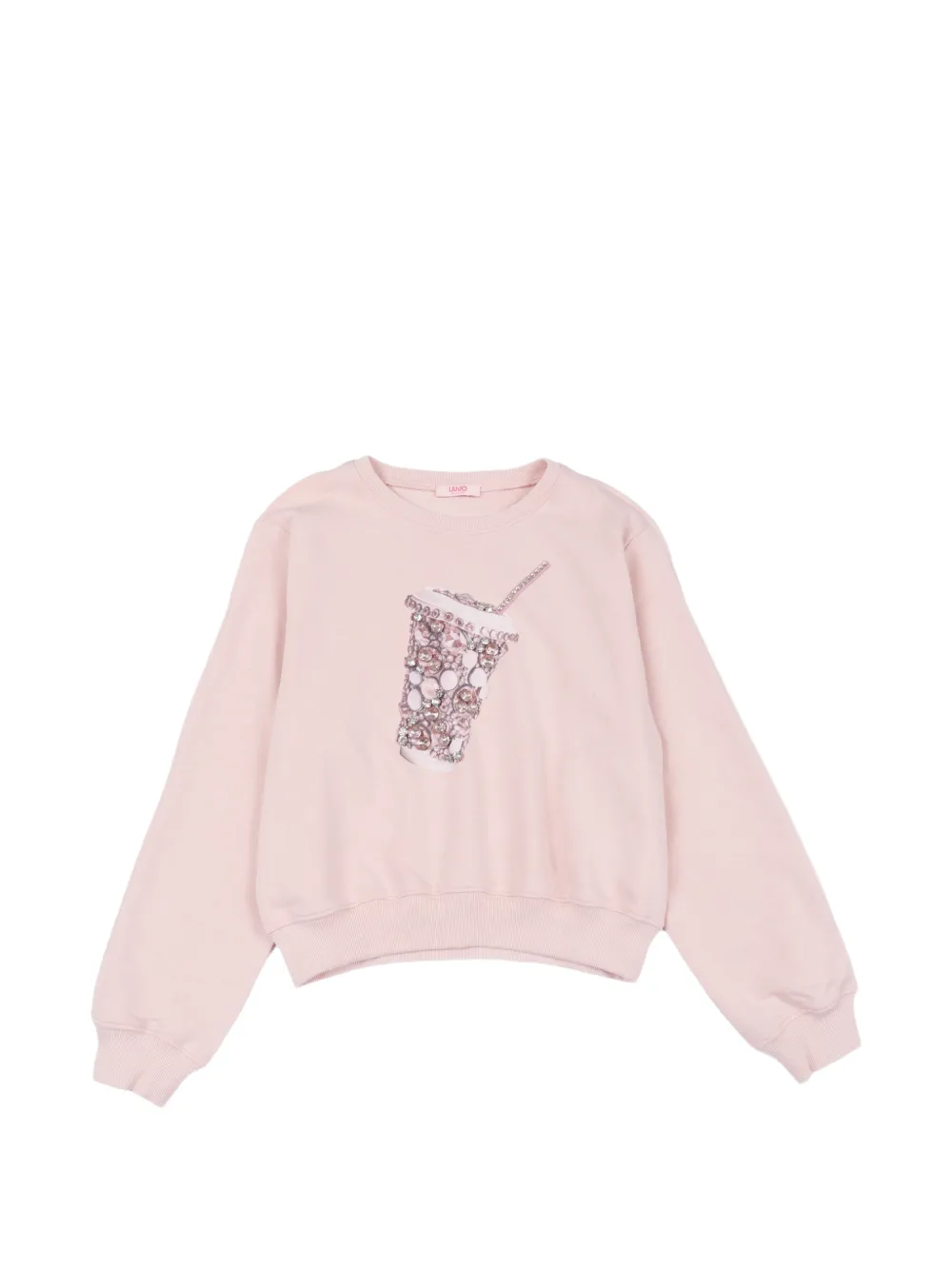 Liu Jo Kids embellished sweatshirt - Rosa