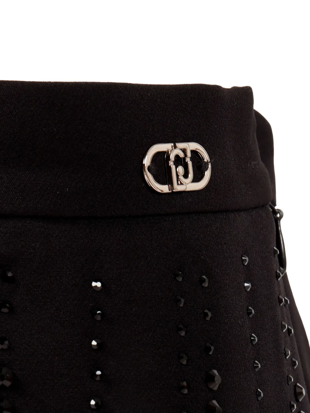 Liu Jo Kids Rok verfraaid met logo Zwart