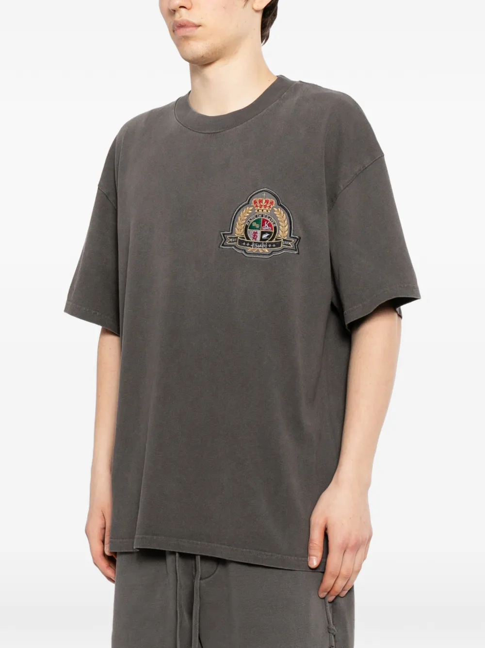 Ksubi T-shirt met patch Grijs