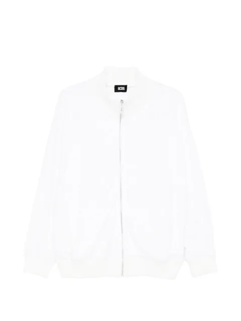 GCDS textured zip-fastening jacket