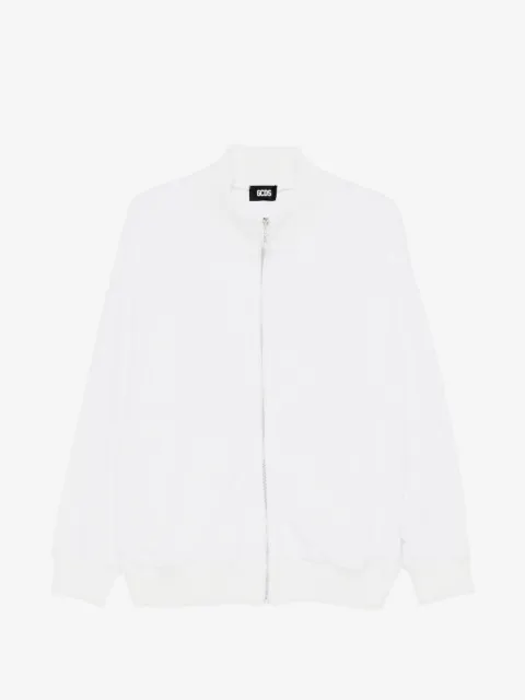 GCDS textured zip-fastening jacket