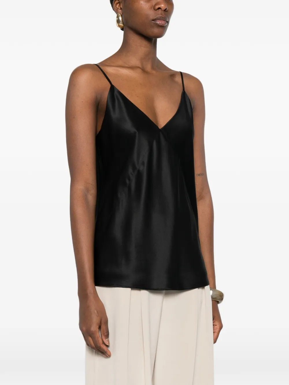 Max Mara Mxebacco blouse met V-hals Zwart
