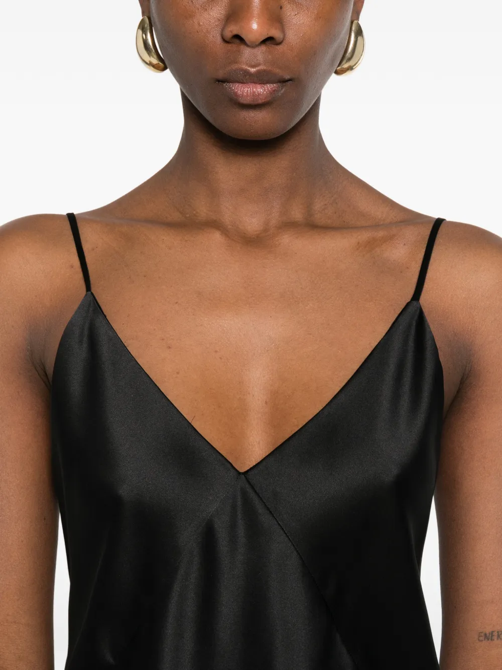 Max Mara Mxebacco blouse met V-hals Zwart