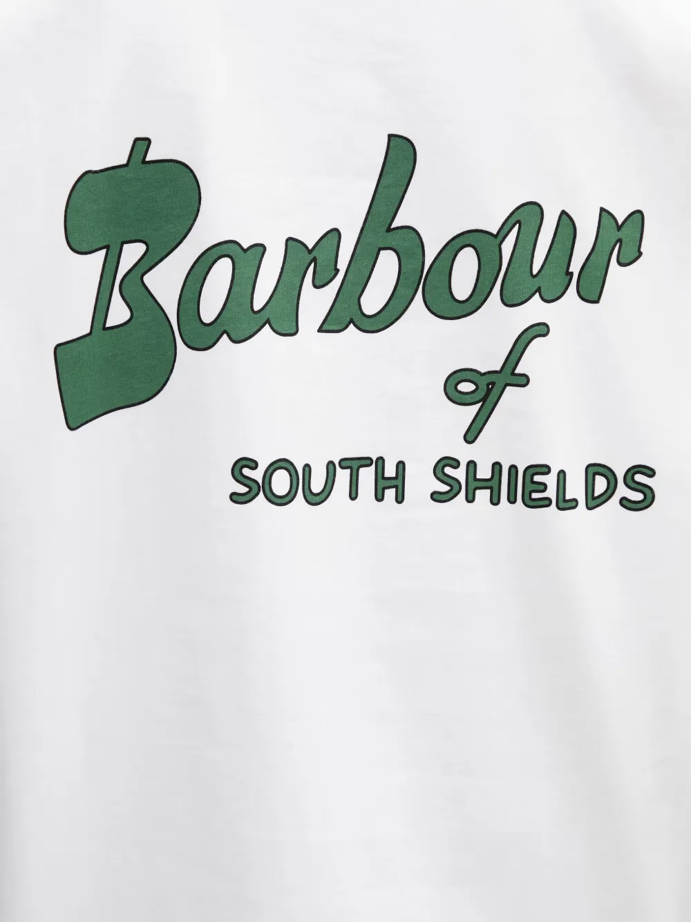 Barbour T-shirt met logoprint Wit