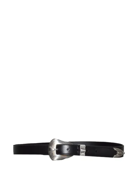 Kate Cate engraved-buckle leather belt