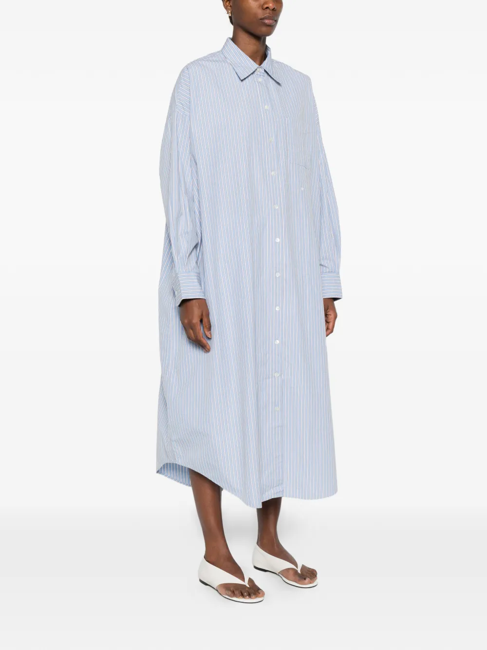  Bellerose Abito Midi A Righe - Blu 