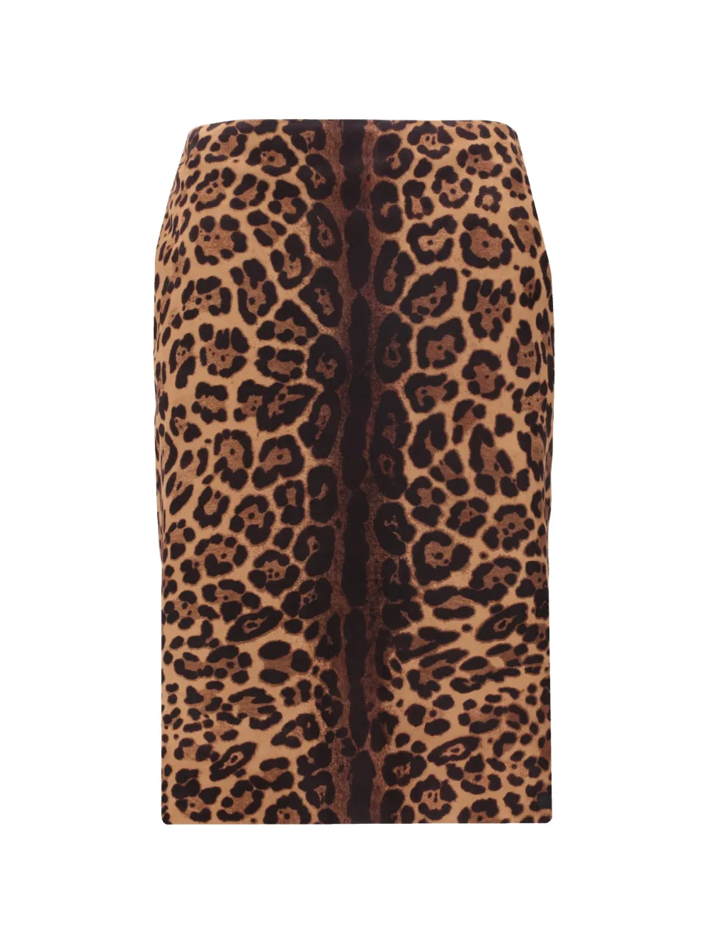 La-Rose leopard-print midi pencil skirt - Toni neutri