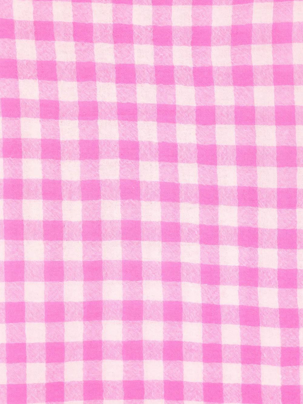  Bellerose Gingham Fringed Scarf - Pink 