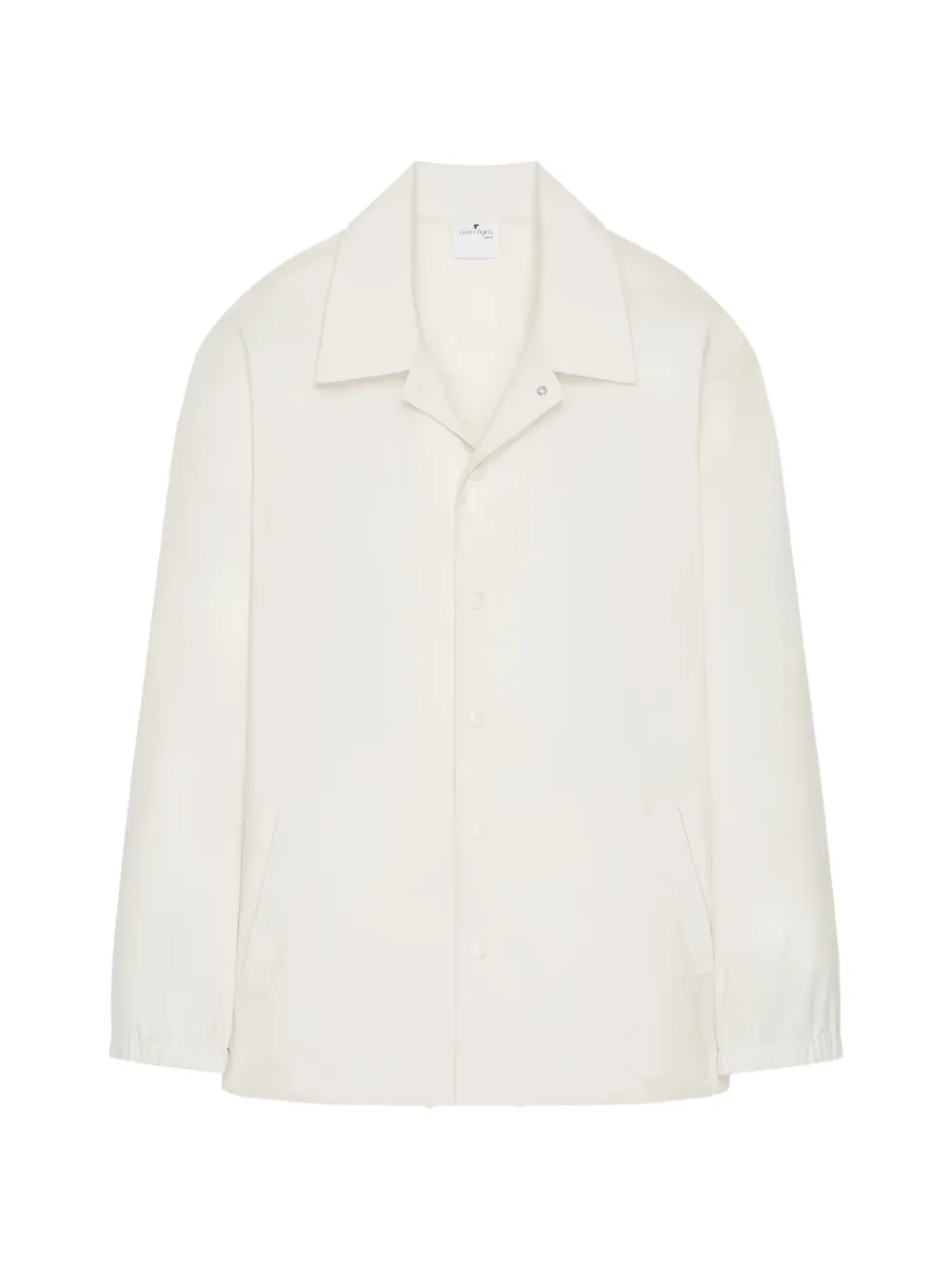 Courrèges logo-print oversized jacket - Bianco