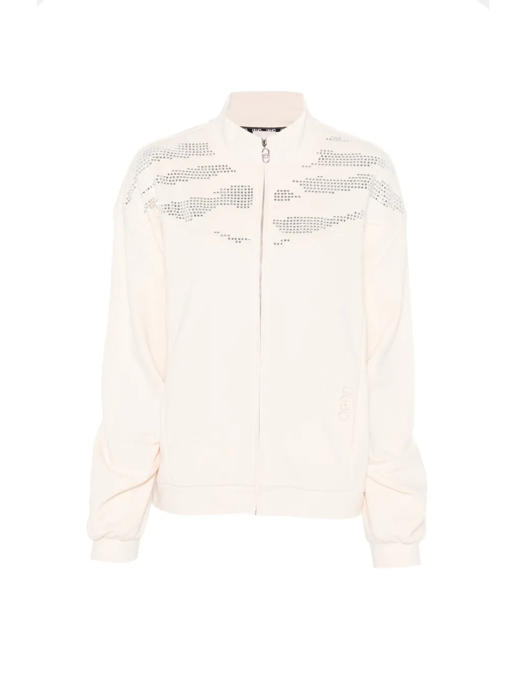 LIU JO embellished zip-up sweatshirt - Toni neutri