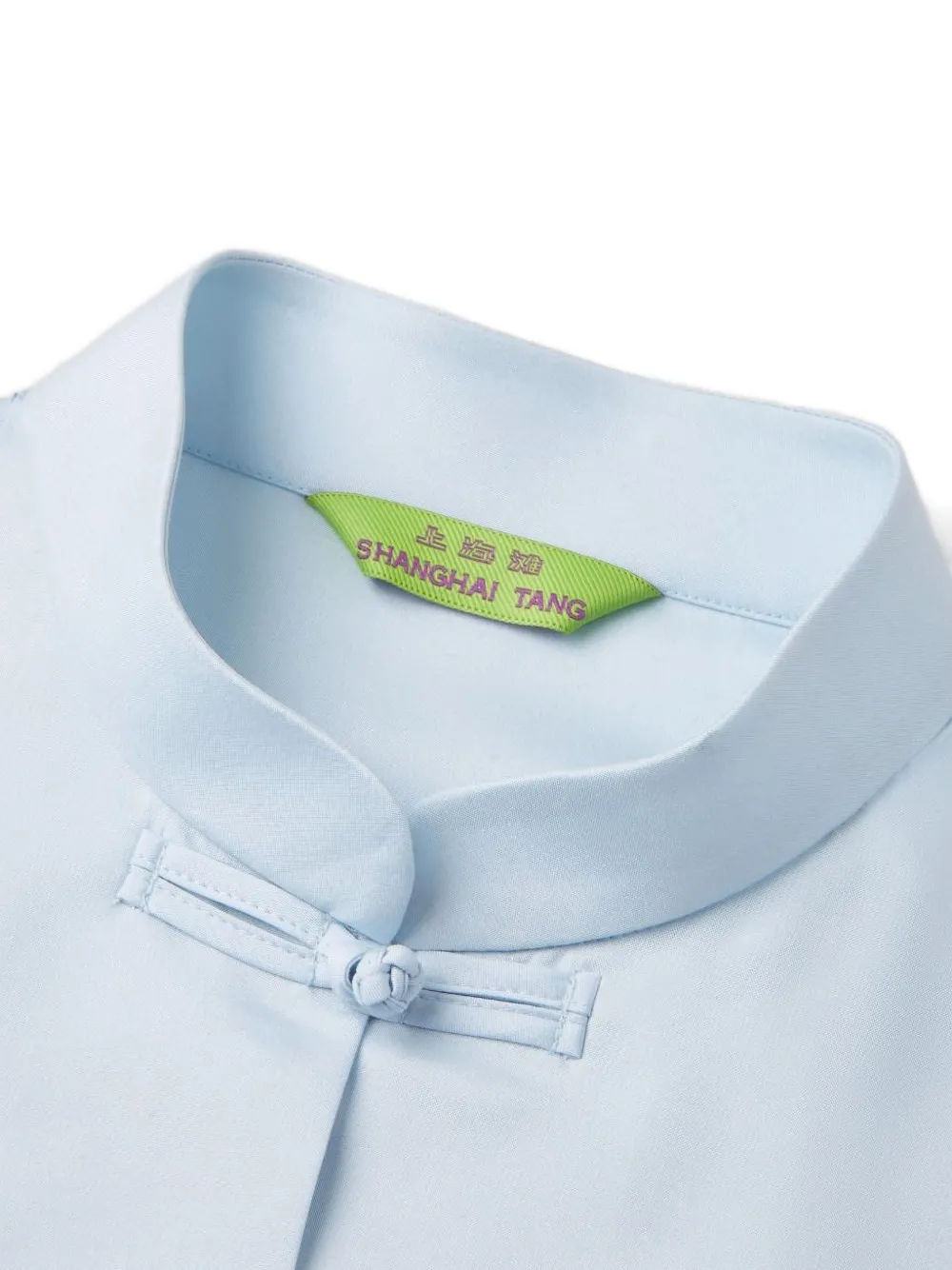 Shanghai Tang Zijden blouse Blauw